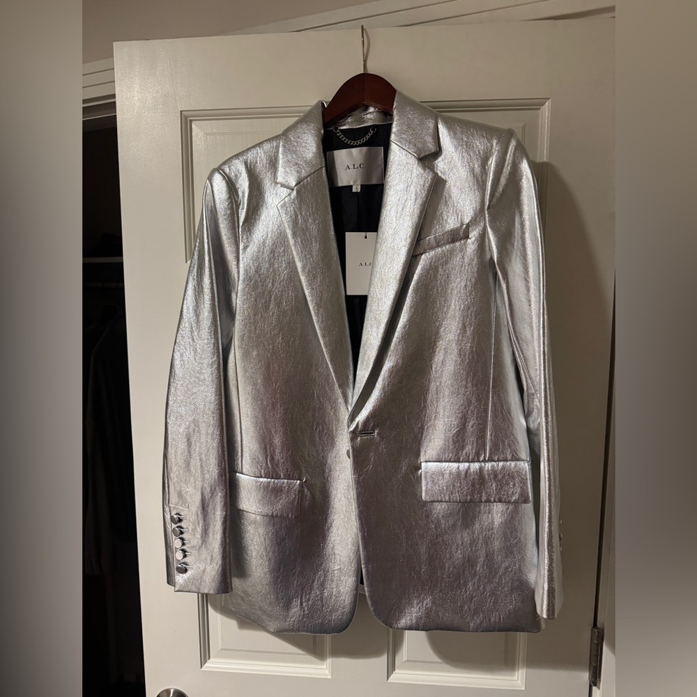 A.L.C. Metallic Silver Women’s Blazer